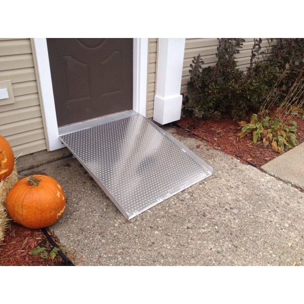Aluminum Threshold Ramp 36 in wide x 42 in long; 5-7 in Rise
